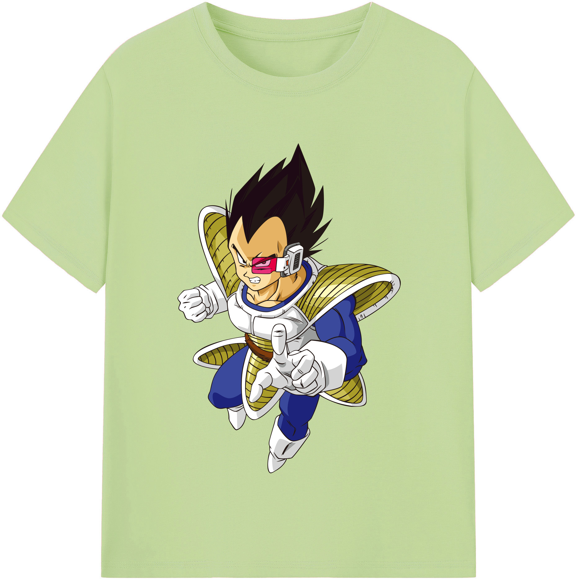 （画像用） ドラゴンボール ベジータ四世（Bejīta Yonsei）DRAGON BALL Vegeta IV 綿100％半袖Tシャツ（フロントプリント）